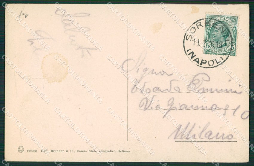 Napoli Sorrento cartolina KV2568 – retro