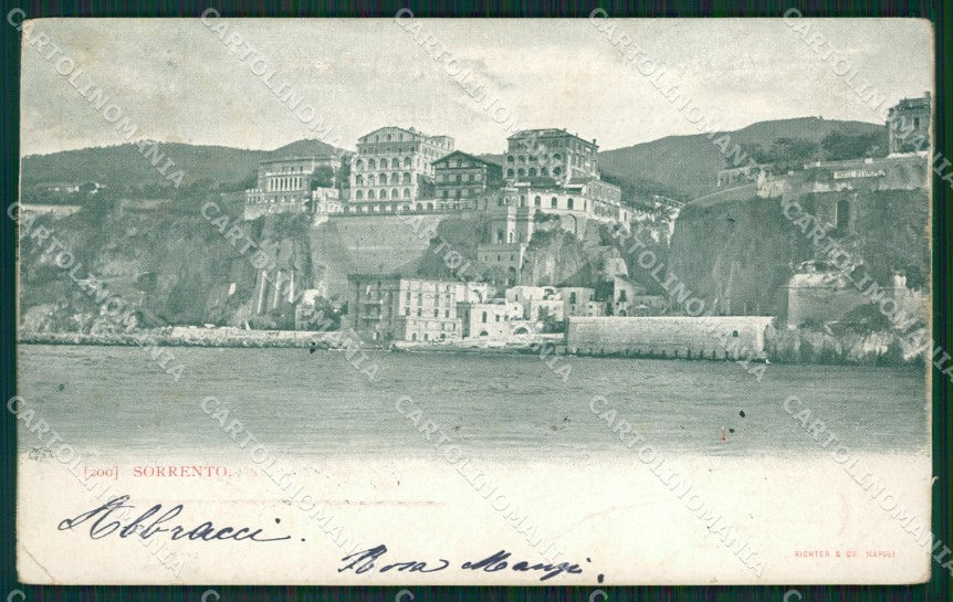 Napoli Sorrento PIEGHINA cartolina KV2572 – fronte