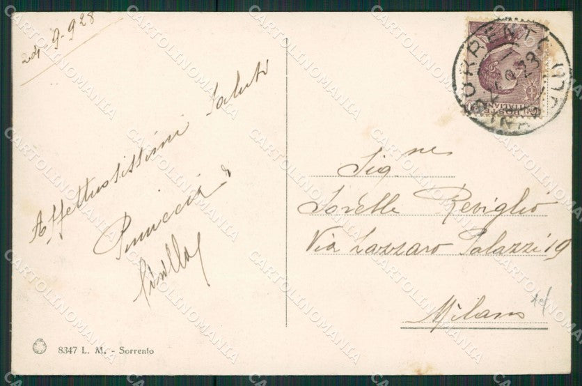 Napoli Sorrento cartolina KV2576 – retro
