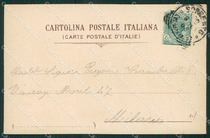 Napoli Sorrento cartolina KV2578 – retro
