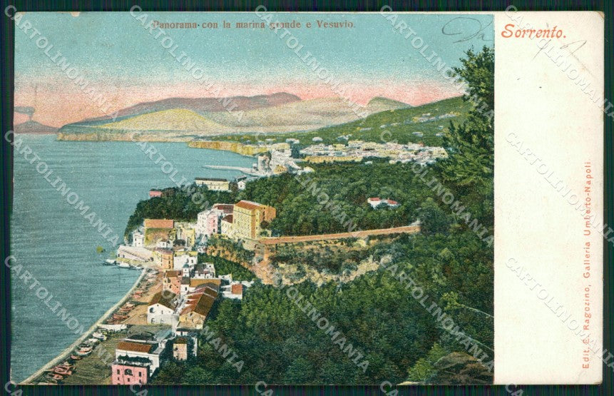 Napoli Sorrento cartolina KV2580 – fronte