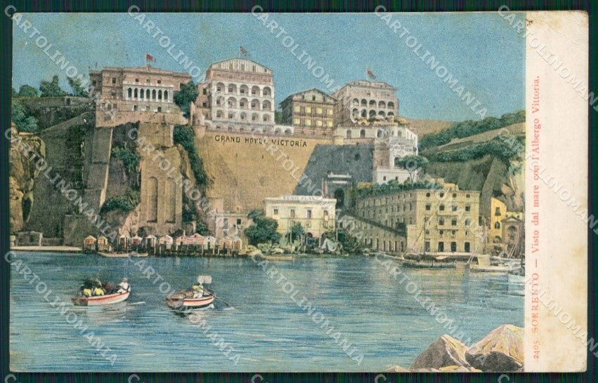 Napoli Sorrento PIEGHINA cartolina KV2582 – fronte