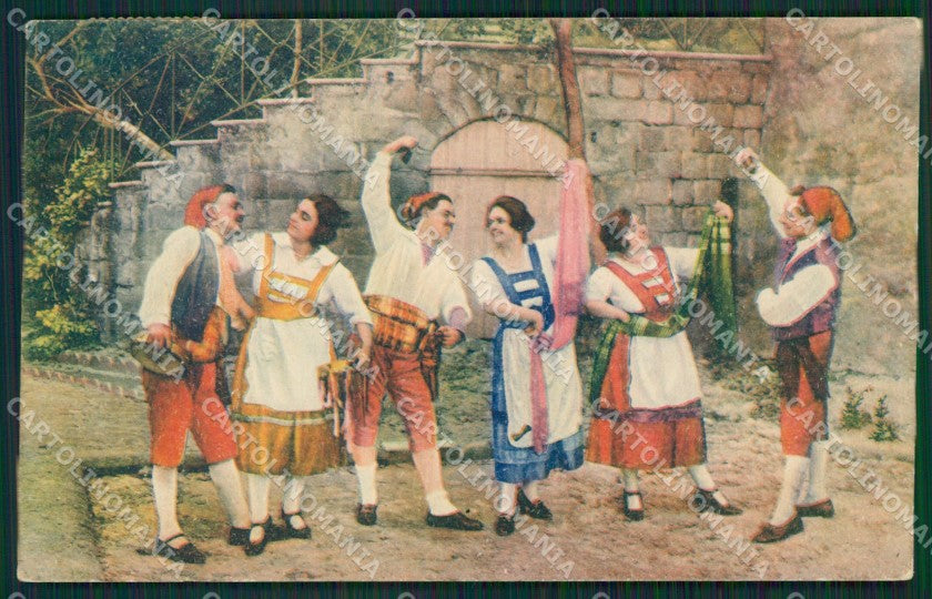 Napoli Sorrento Costumi cartolina KV2593 – fronte