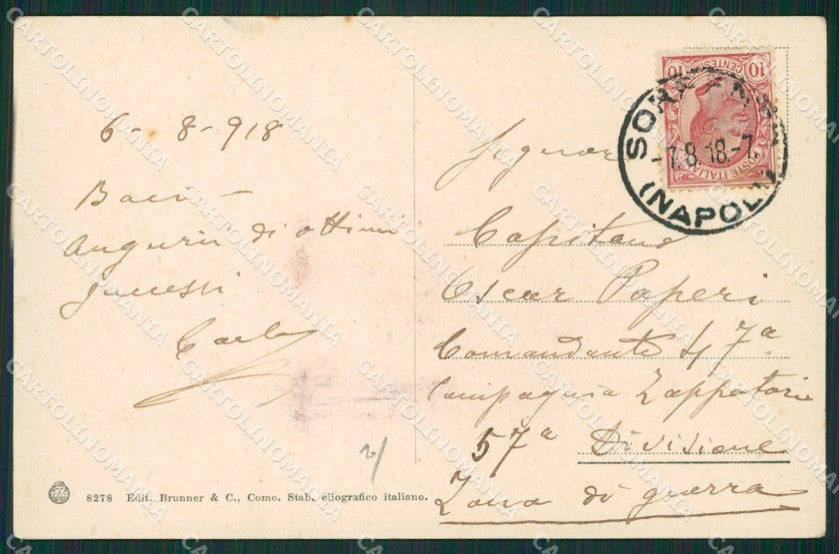 Napoli Sorrento cartolina KV2595 – retro
