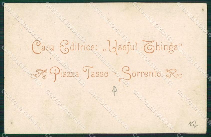 Napoli Sorrento cartolina KV2621 – retro