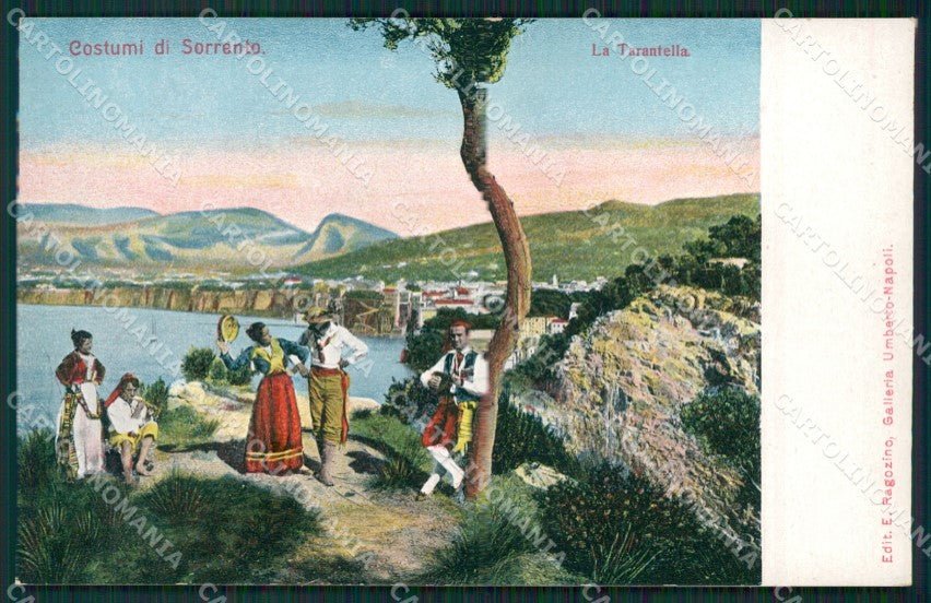 Napoli Sorrento Costumi cartolina KV2625 – fronte