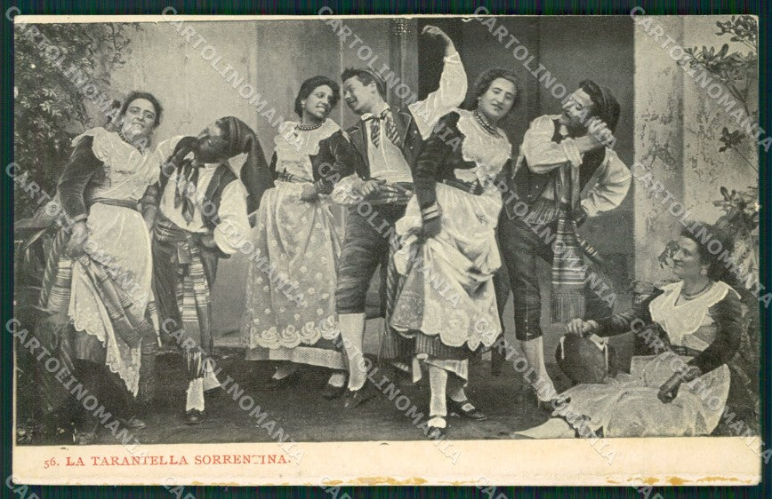 Napoli Sorrento Costumi cartolina KV2626 – fronte