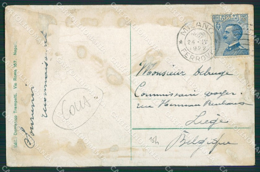 Napoli Sorrento COLLA STRAPPINO cartolina KV2636 – retro