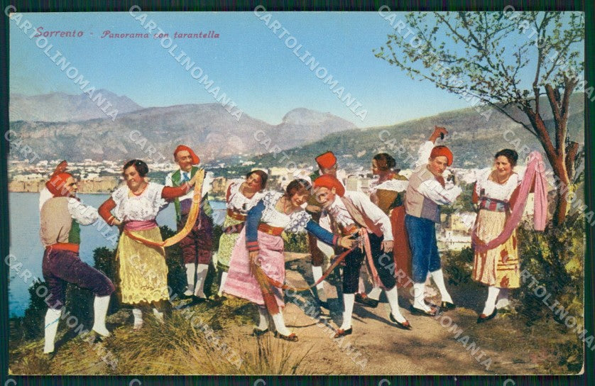 Napoli Sorrento Costumi cartolina KV2642 – fronte