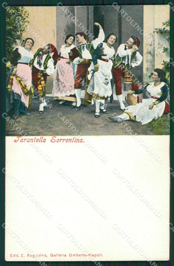 Napoli Sorrento Costumi cartolina KV2655 – fronte