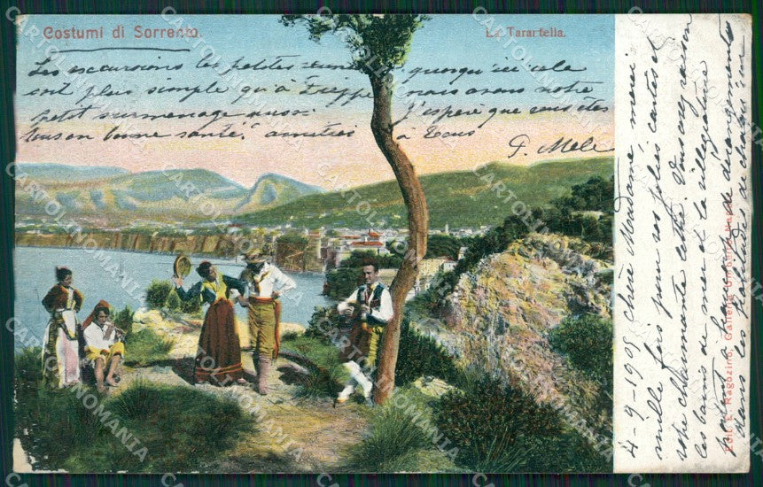 Napoli Sorrento Costumi cartolina KV2663 – fronte