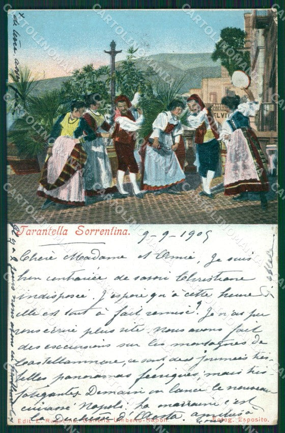Napoli Sorrento Costumi cartolina KV2664 – fronte