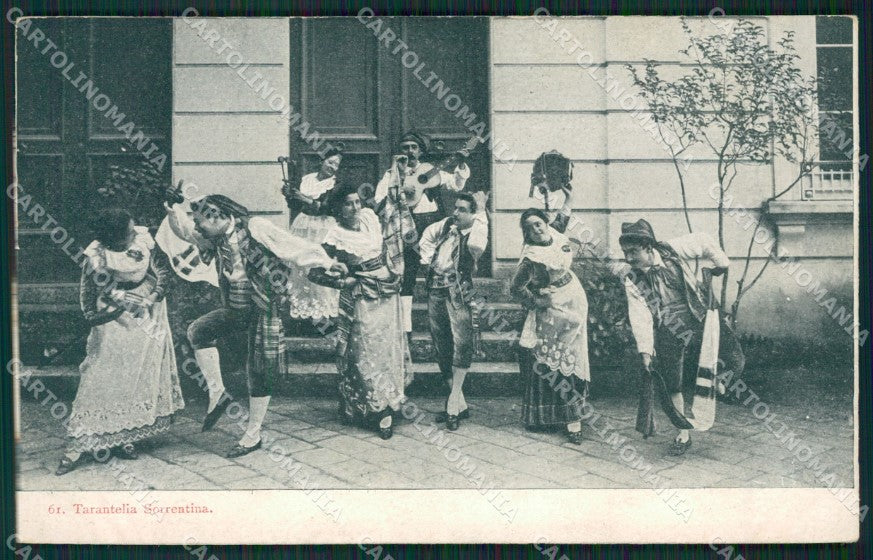 Napoli Sorrento Costumi cartolina KV2665 – fronte