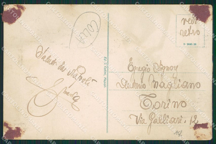Napoli Sorrento COLLA cartolina KV2669 – retro