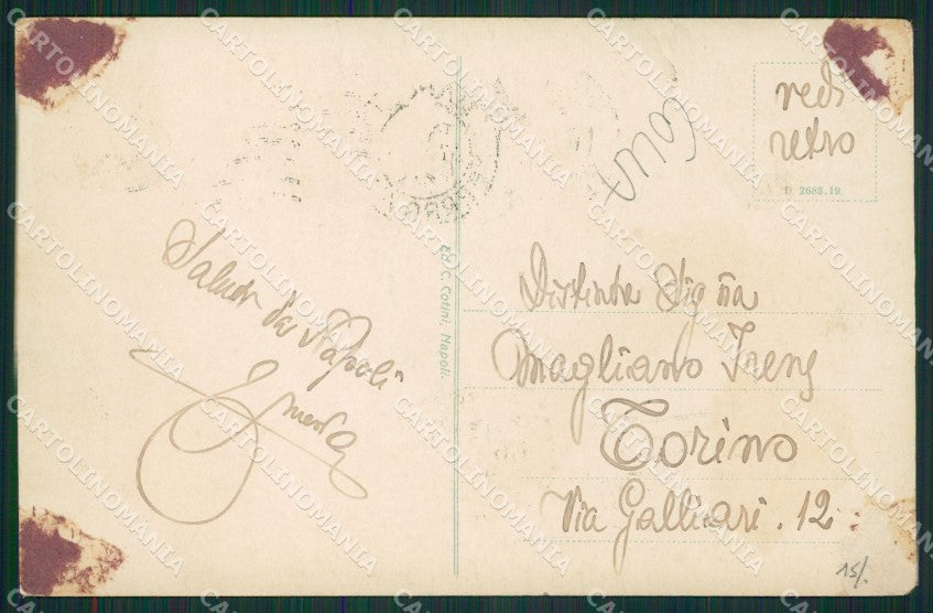 Napoli Sorrento COLLA cartolina KV2670 – retro