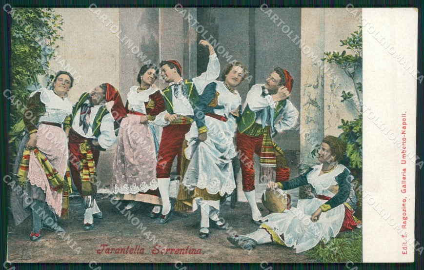 Napoli Sorrento Costumi cartolina KV2676 – fronte