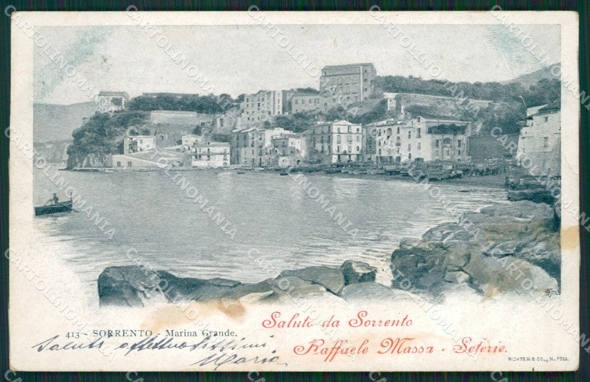 Napoli Sorrento PIEGA cartolina KV2685 – fronte