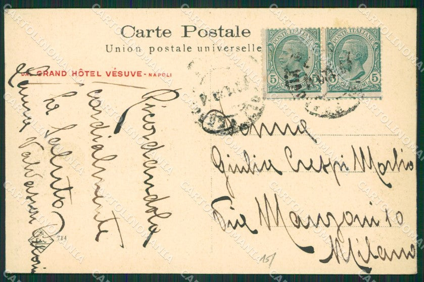 Napoli Sorrento cartolina KV2686 – retro
