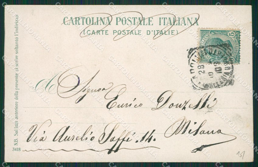 Napoli Sorrento Costumi cartolina KV2688 – retro