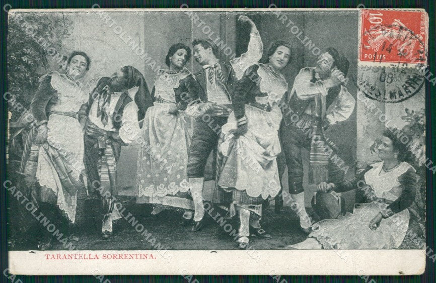 Napoli Sorrento Costumi cartolina KV2689 – fronte
