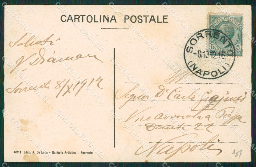 Napoli Sorrento cartolina KV2690 – retro