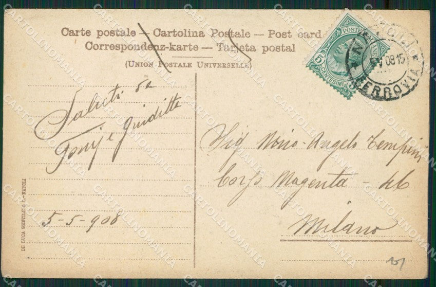 Napoli Sorrento Costumi cartolina KV2694 – retro
