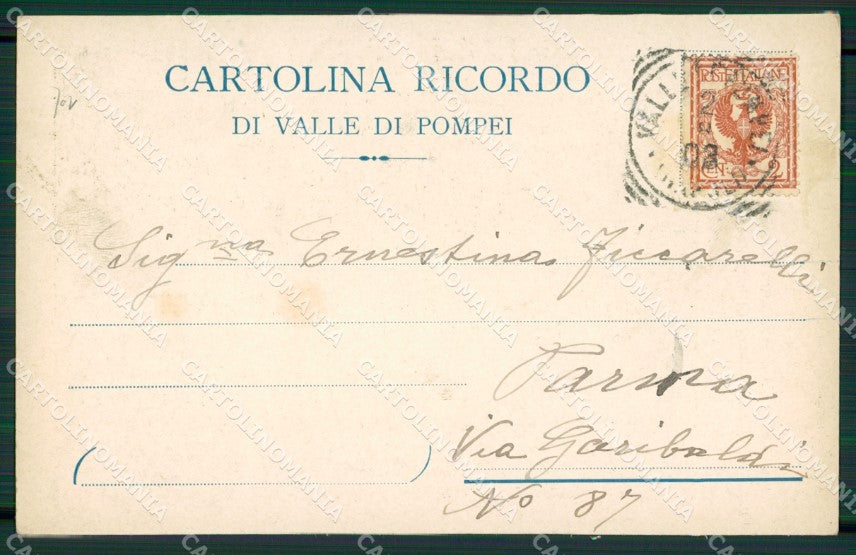 Napoli Pompei cartolina KV2727 – retro