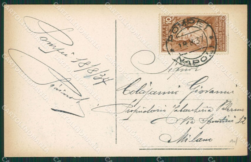 Napoli Pompei cartolina KV2736 – retro