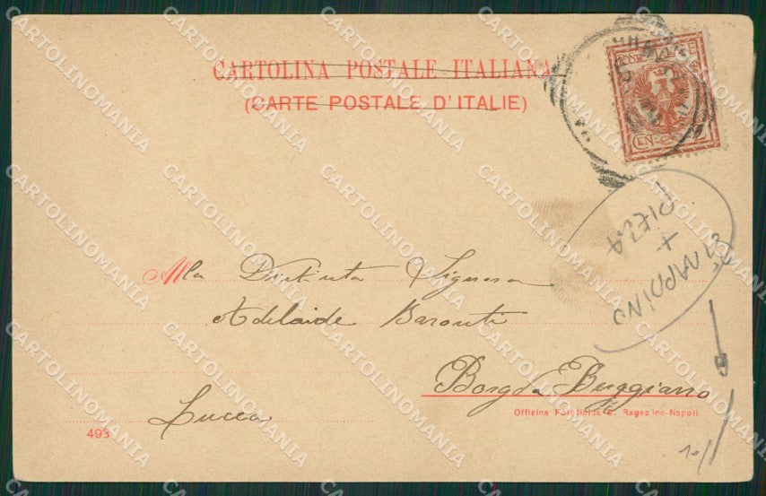 Napoli Pompei STRAPPINO PIEGA cartolina KV2751 – retro