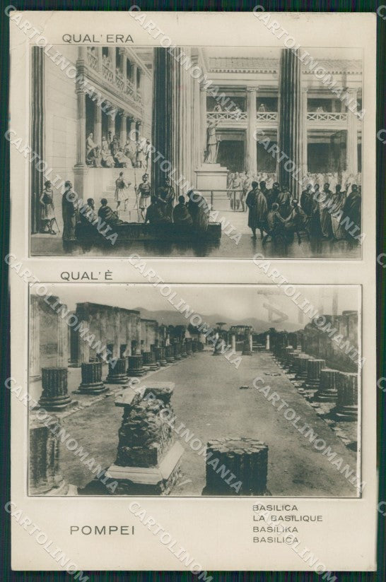 Napoli Pompei PIEGHINA Foto cartolina KV2766 – fronte