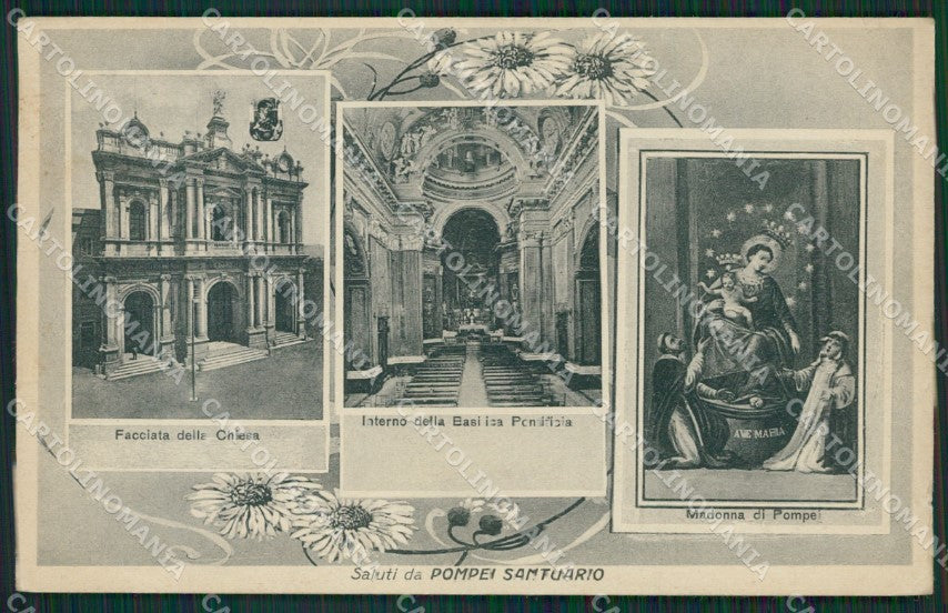 Napoli Pompei cartolina KV2775 – fronte