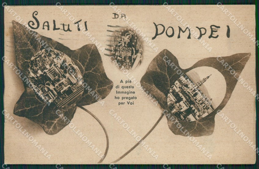 Napoli Pompei Saluti da cartolina KV2782 – fronte