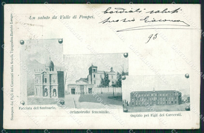 Napoli Pompei cartolina KV2788 – fronte