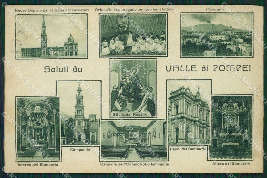 Napoli Pompei Saluti da cartolina KV2789 – fronte