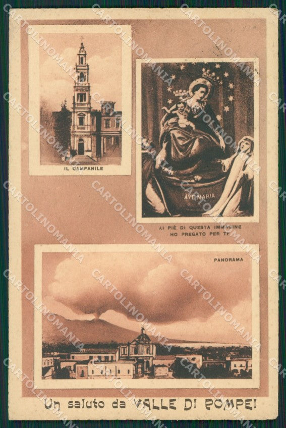 Napoli Pompei Saluti da cartolina KV2792 – fronte