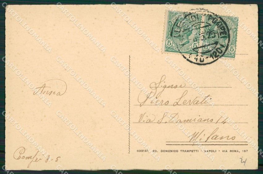 Napoli Pompei Saluti da cartolina KV2792 – retro