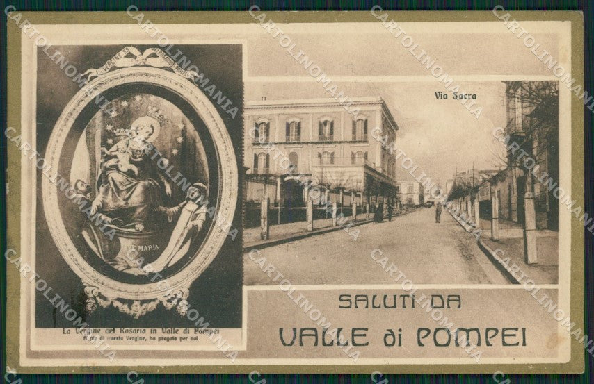 Napoli Pompei Saluti da cartolina KV2795 – fronte