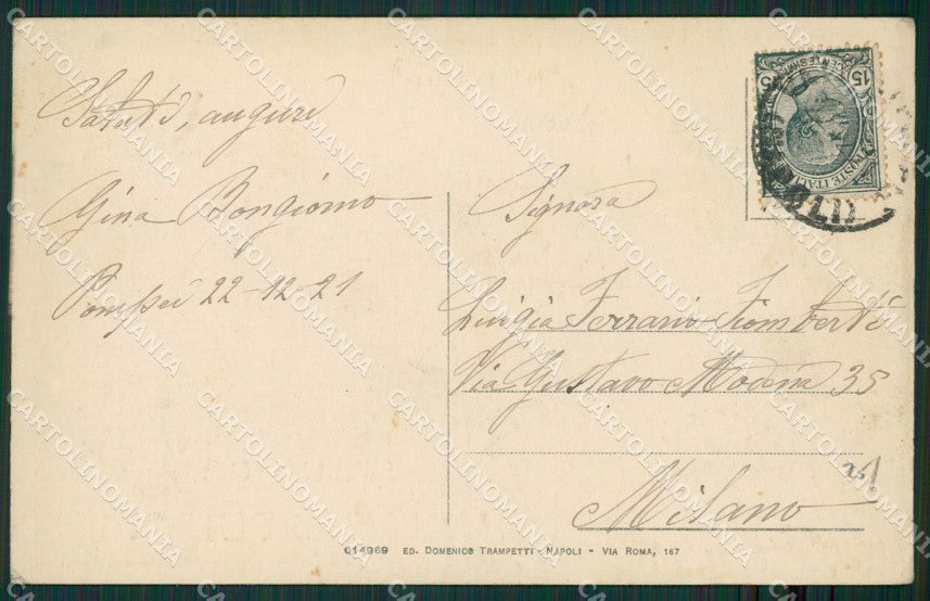 Napoli Pompei Saluti da cartolina KV2795 – retro