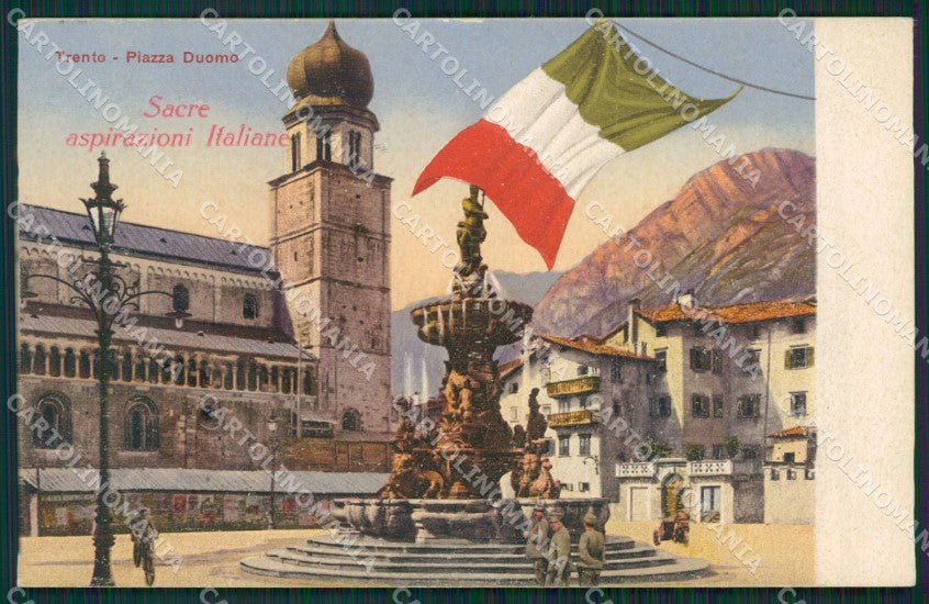 Trento Città TRACCE UMIDO cartolina KV2800 – fronte