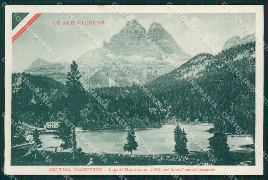 Belluno Cortina d'Ampezzo Carducci cartolina KV2878 – fronte