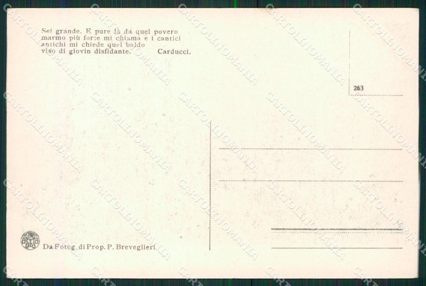 Belluno Cortina d'Ampezzo Carducci cartolina KV2878 – retro