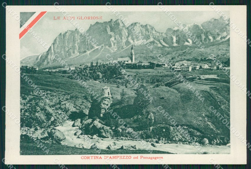 Belluno Cortina d'Ampezzo Carducci cartolina KV2879 – fronte