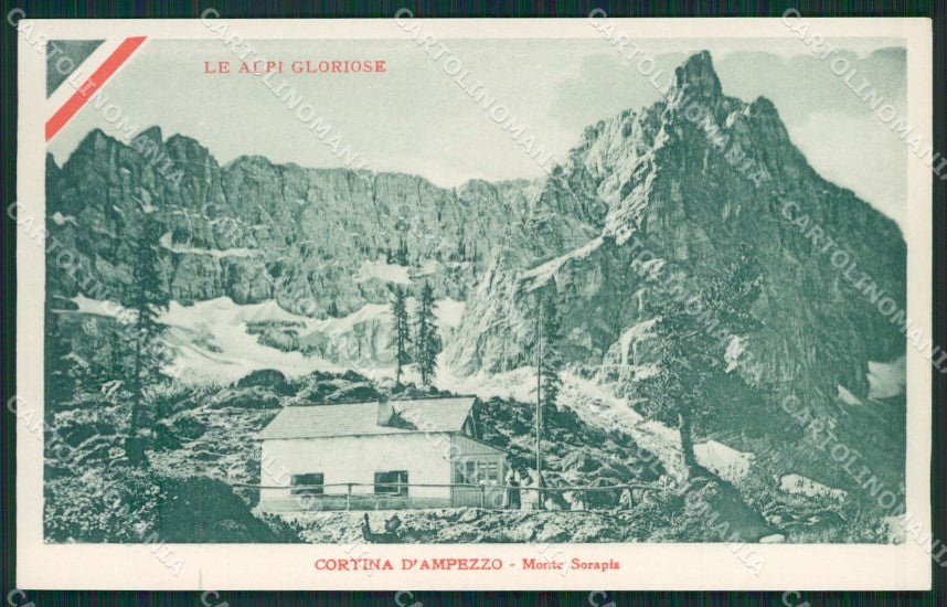 Belluno Cortina d'Ampezzo Carducci cartolina KV2881 – fronte