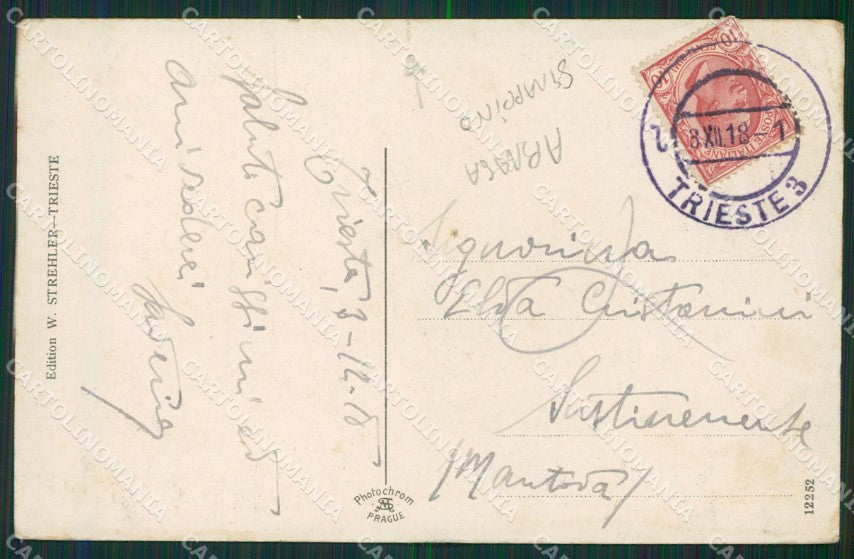 Trieste Città ABRASA STRAPPINO cartolina KV2893 – retro