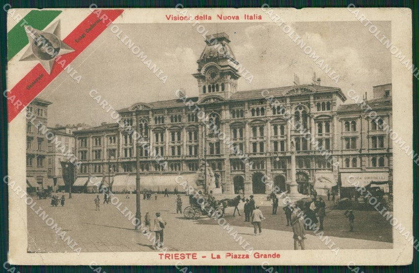 Trieste Città PIEGHE cartolina KV2908 – fronte