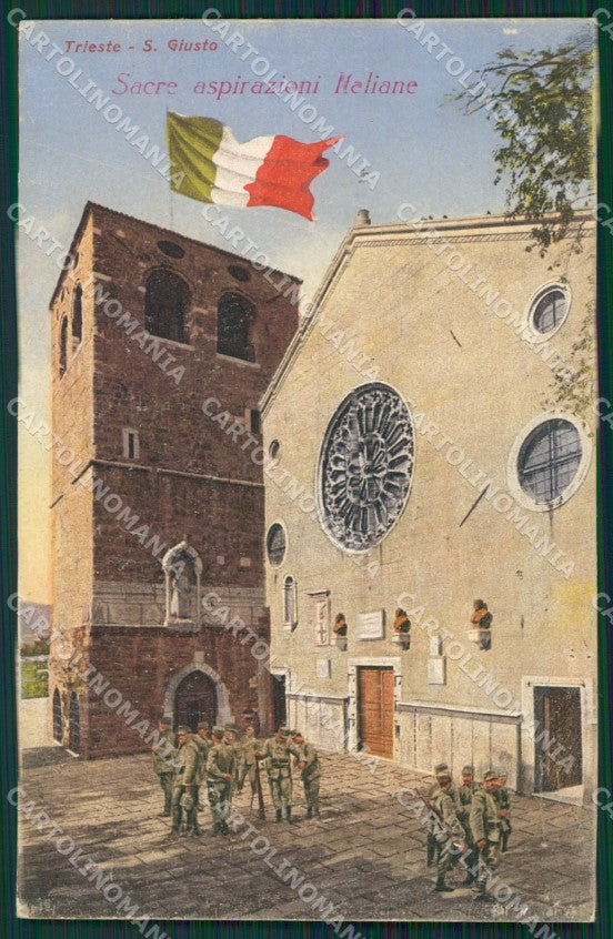 Trieste Città SCOLLATA cartolina KV2928 – fronte