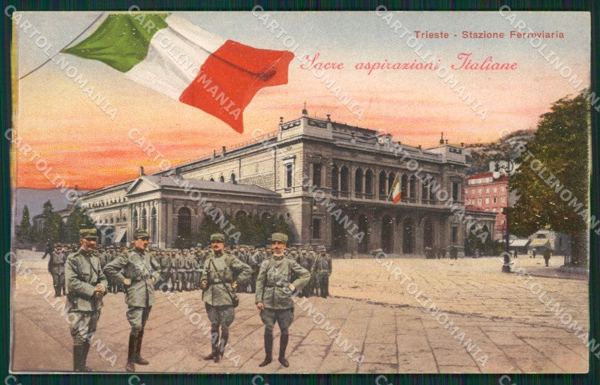 Trieste Città Militari Stazione SCOLLATA cartolina KV2931 – fronte
