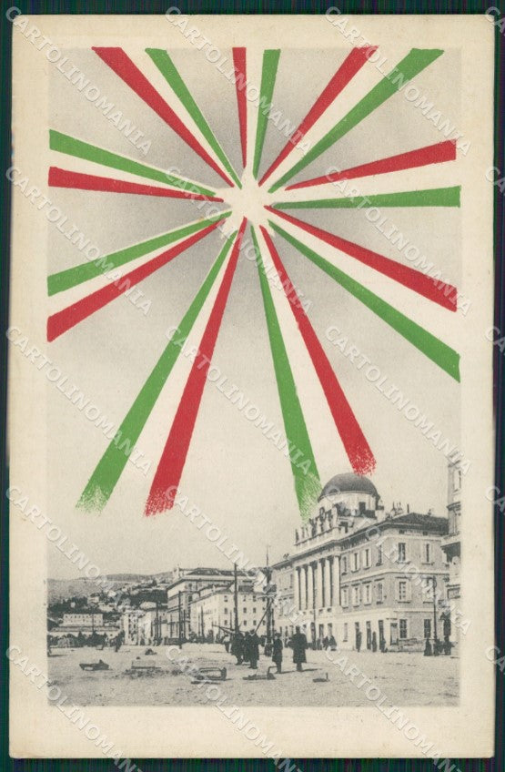 Trieste Città REINCOLLATA cartolina KV2933 – fronte
