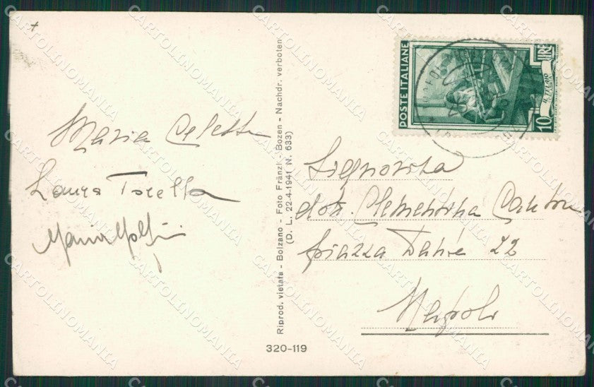 Bolzano Stelvio Trafoi cartolina KV2956 – retro