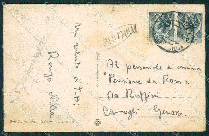 Belluno Falcade MACCHIE cartolina KV2969 – retro